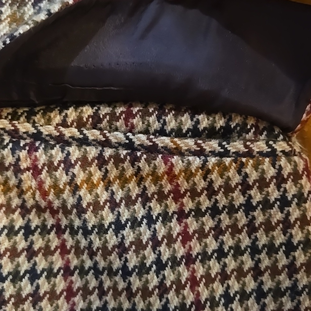 DKNY Vintage Houndstooth Wool And Cashmere Blazer Size 10 - Picture 10 of 14